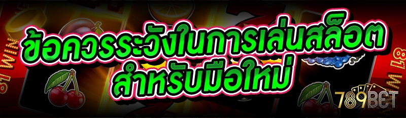 ข้อควรระวังในการเล่นสล็อต สำหรับมือใหม่