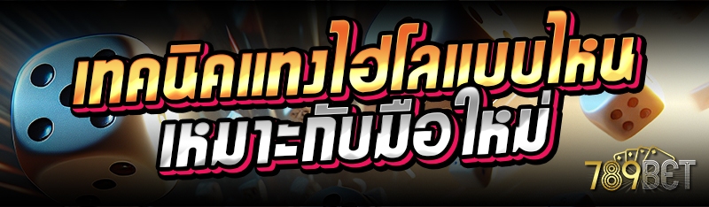 เทคนิคแทงไฮโลแบบไหนเหมาะกับมือใหม่