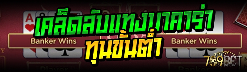 เคล็ดลับแทงบาคาร่า ทุนขั้นต่ำ